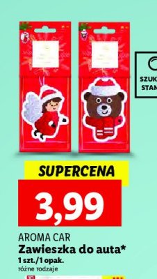 Odświeżacz samochodowy miś Aroma car promocja