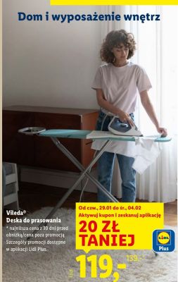 Deska do prasowania Vileda promocja w Lidl