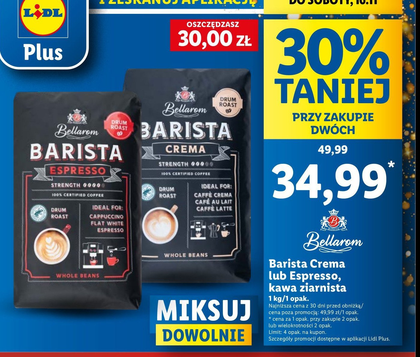 Kawa Bellarom barista espresso promocja