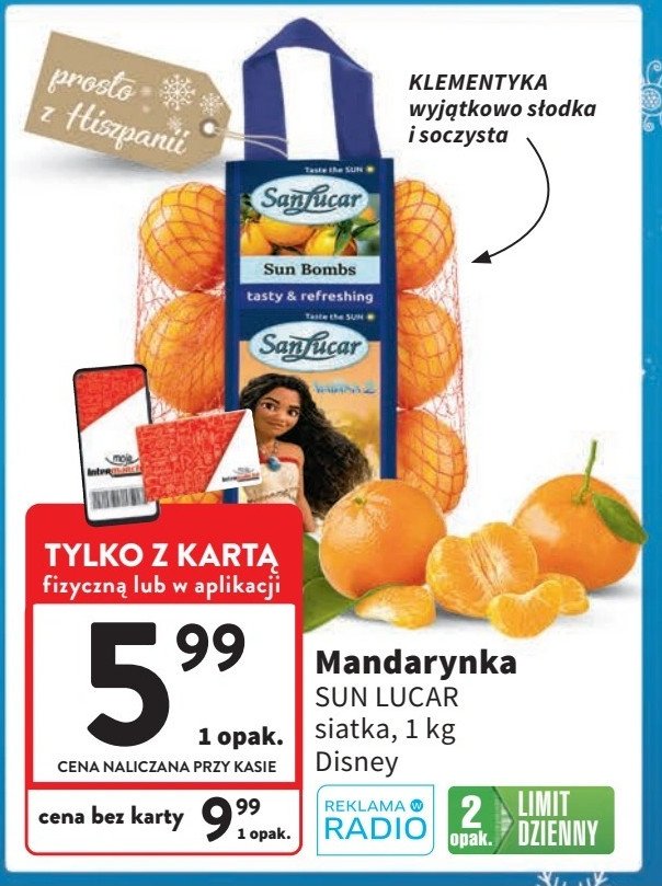 Mandarynki Sanlucar promocja w Intermarche