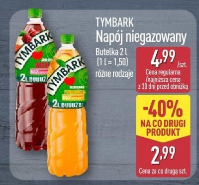 Napój niegazowany  promocja w Aldi