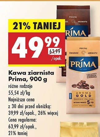 Kawa Cafe prima aroma intenso promocja w Biedronka