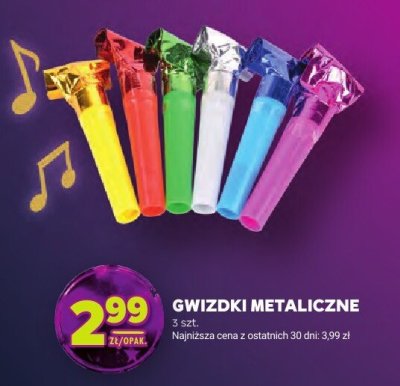 Gwizdki metaliczne promocja w Stokrotka