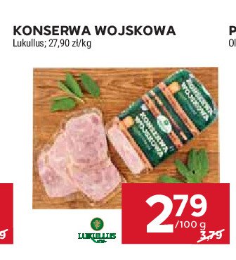 Konserwa wojskowa Lukullus promocja w Stokrotka