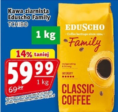 Kawa ziarnista Eduscho Family TCHIBO Classic Coffee promocja w Prim Market