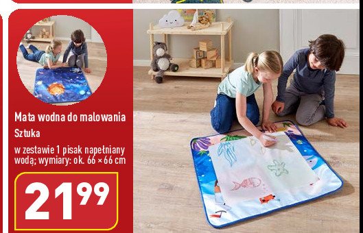 Mata wodna do malowania 66 x 66 cm Playland promocja