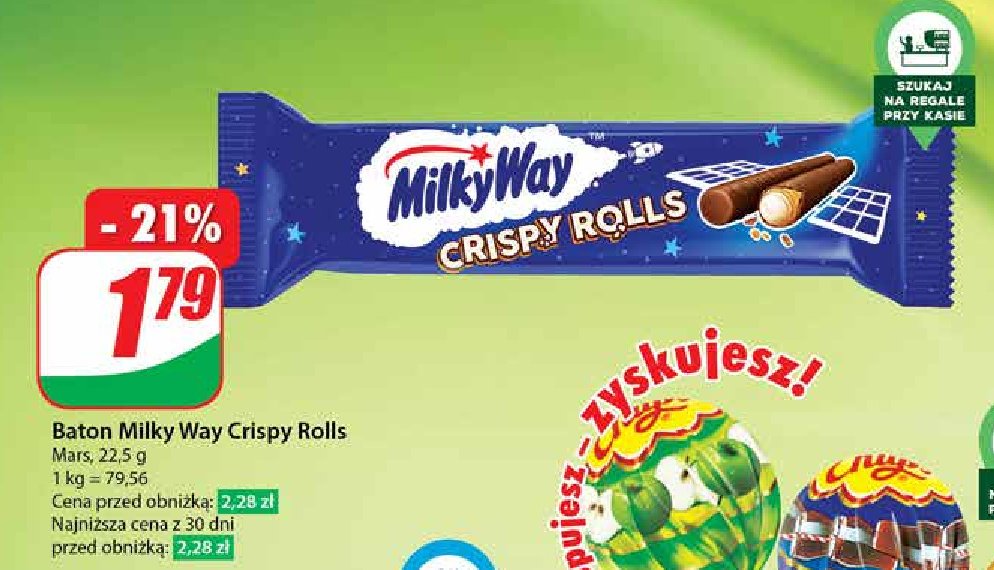 Baton Milky way crispy rolls promocja