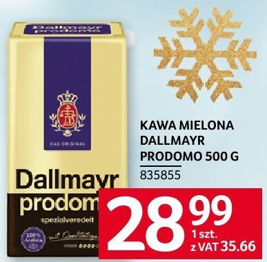 Kawa mielona Dallmayr Prodomo 500 G promocja w Selgros