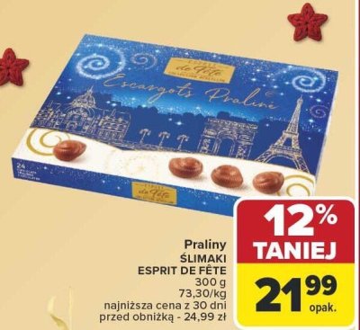 Praliny SLIMAKI ESPRIT DE FÊTE 300 g promocja w Carrefour