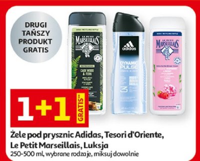 Żel pod prysznic Adidas, Tesori d'Oriente, Le Petit Marseillais, Luksja promocja w Auchan