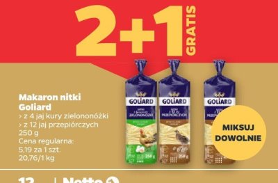 Makaron nitki z 12 jaj przepiórczych promocja w Netto