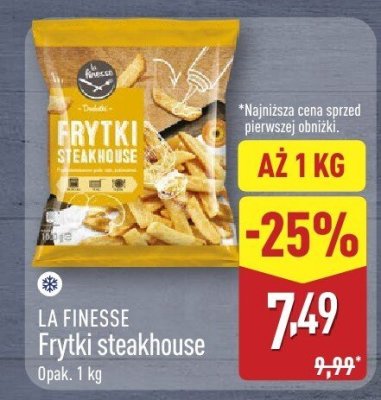 Frytki steakhouse LA FINESSE promocja w Aldi