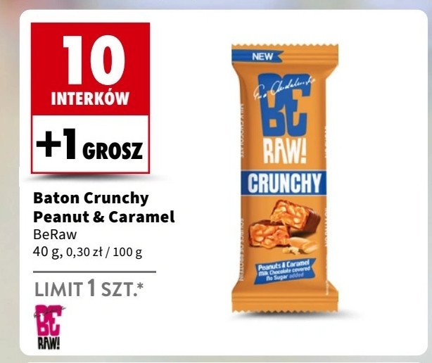 Baton crunchy Be raw! promocja