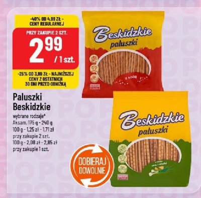 Paluszki Beskidzkie różne rodzaje promocja w POLOmarket