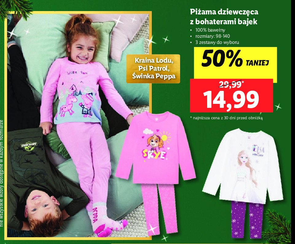Piżama dziecięca 98-140 promocja