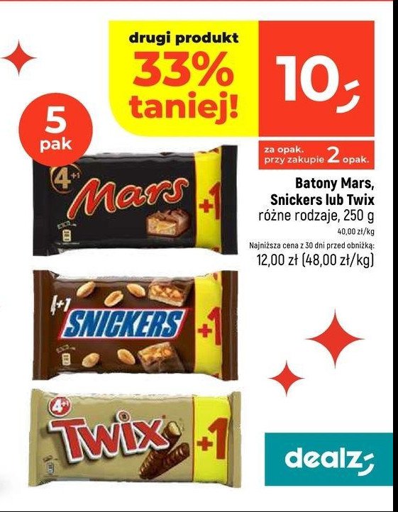 Baton Snickers promocja w Dealz