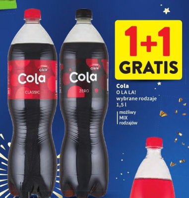 Cola O LA LA! wybrane rodzaje promocja w Intermarche