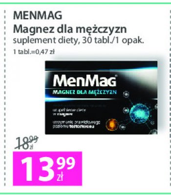 Tabletki z magnezem dla mężczyzn Menmag promocja