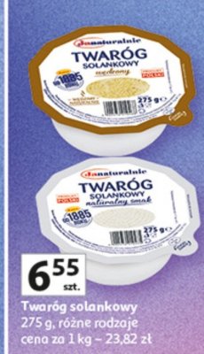Twaróg sołonkowy różne rodzaje promocja w Auchan