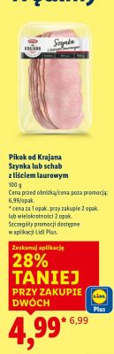 Szynka z liściem laurowym promocja w Lidl