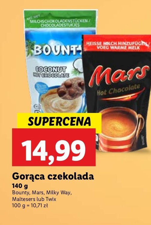 Czekolada do picia biała Maltesers promocja