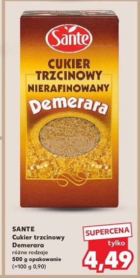 Cukier trzcinowy demerara Sante promocja