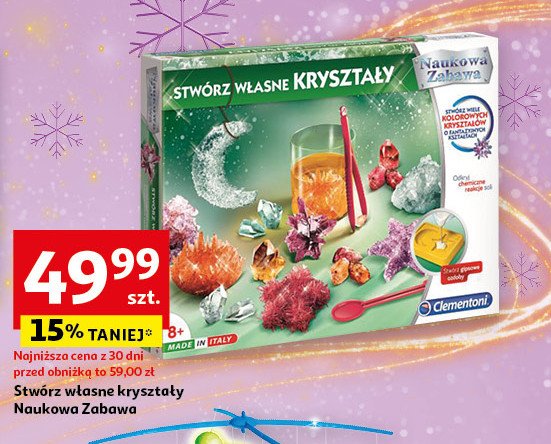 Stwórz własne kryształy Clementoni promocja w Auchan