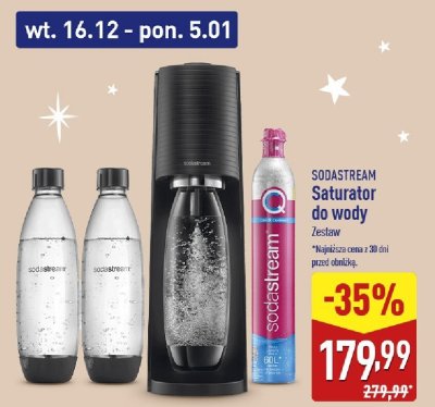 Saturator do wody SODASTREAM zestaw promocja w Aldi