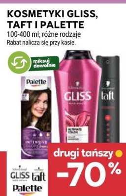 Kosmetyki Gliss, Taft i Palette promocja w Stokrotka