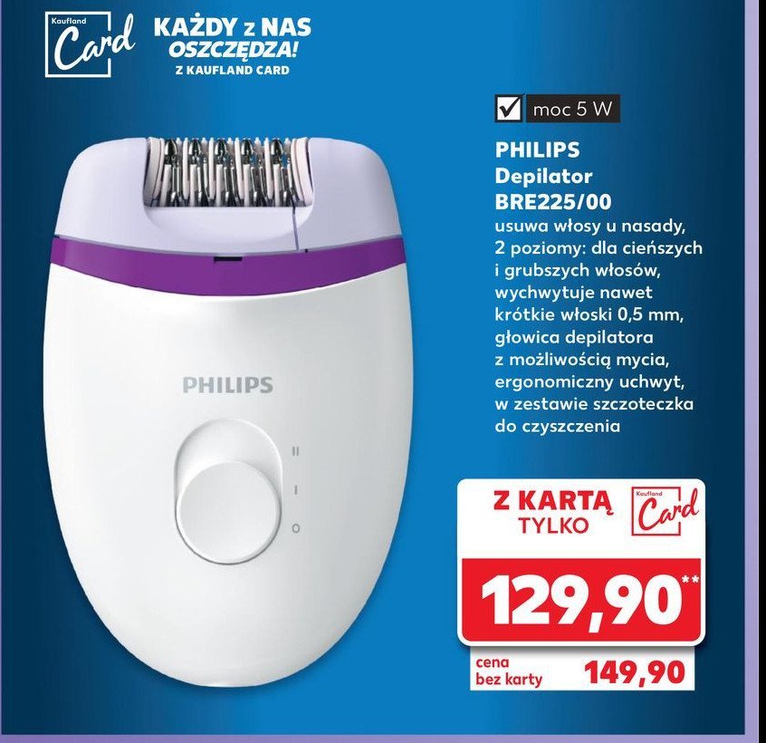 Depilator  bre225/100 Philips promocja