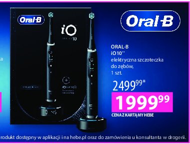 Szczoteczka series 10 black ORAL-B IO promocja