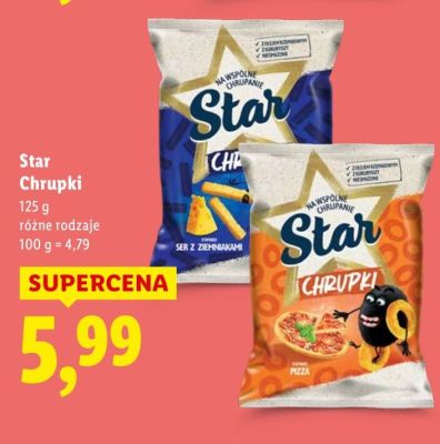 Chrupki Star różne rodzaje promocja w Lidl