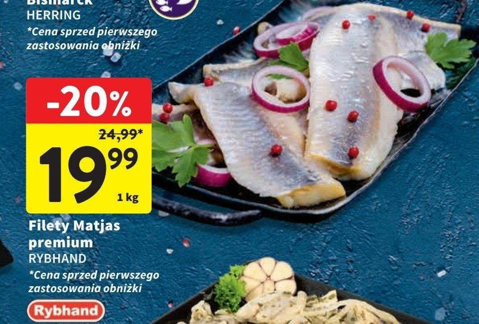 Filety śledziowe a'la matjas Rybhand promocja w Intermarche