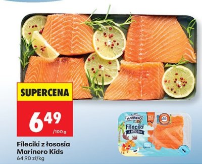 Fileciki z łososia Marinero Kids promocja w Biedronka