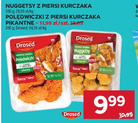 Nuggetsy z kurczaka Drosed promocja w Stokrotka