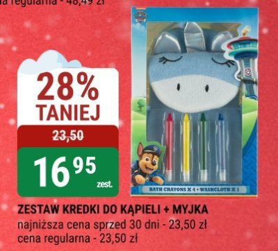 Zestaw kredki do kąpieli + myjka promocja w bi1