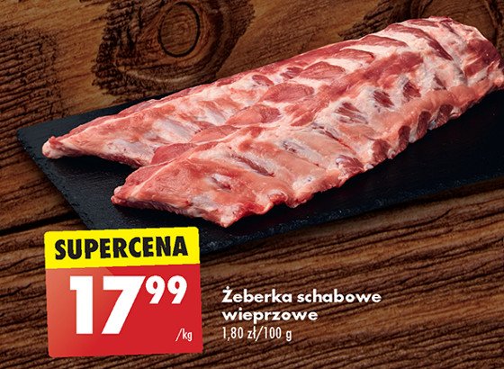 Żeberka schabowe paski promocja