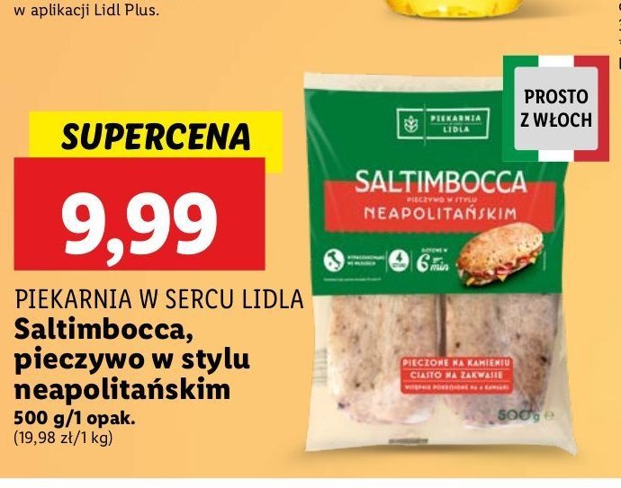 Saltimbocca w stylu neapolitańskim PIEKARNIA W SERCU LIDLA promocja