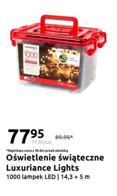Oświetlenie świąteczne 1000 lampek LED promocja w Action