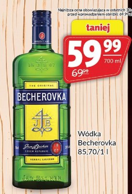 Wódka Becherovka promocja w Prim Market