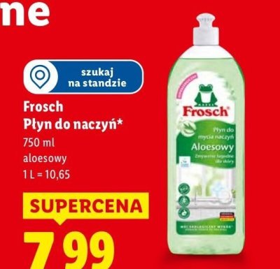 Płyn do naczyń Frosch aloesowy promocja w Lidl