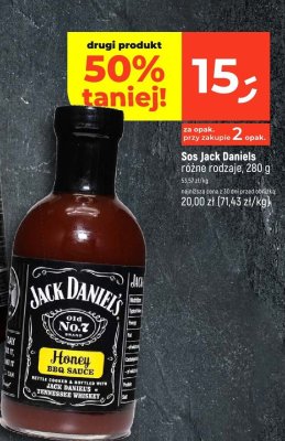 Sos Jack Daniels Honey BBQ Sauce 280g promocja w Dealz