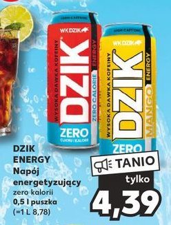 Nap贸j energetyczny zero kalorii mango promocja