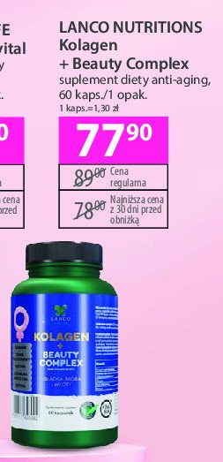 Suplement diety kolagen + beauty complex Lanco nutritions promocja