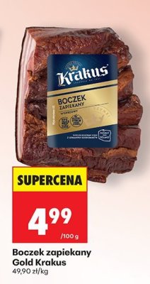 Boczek Boczek zapiękany Gold Krakus promocja w Biedronka