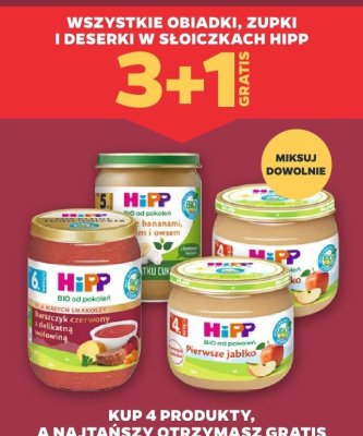 Wszystkie obiadki, zupki i deserki w słoiczkach HiPP promocja w Netto