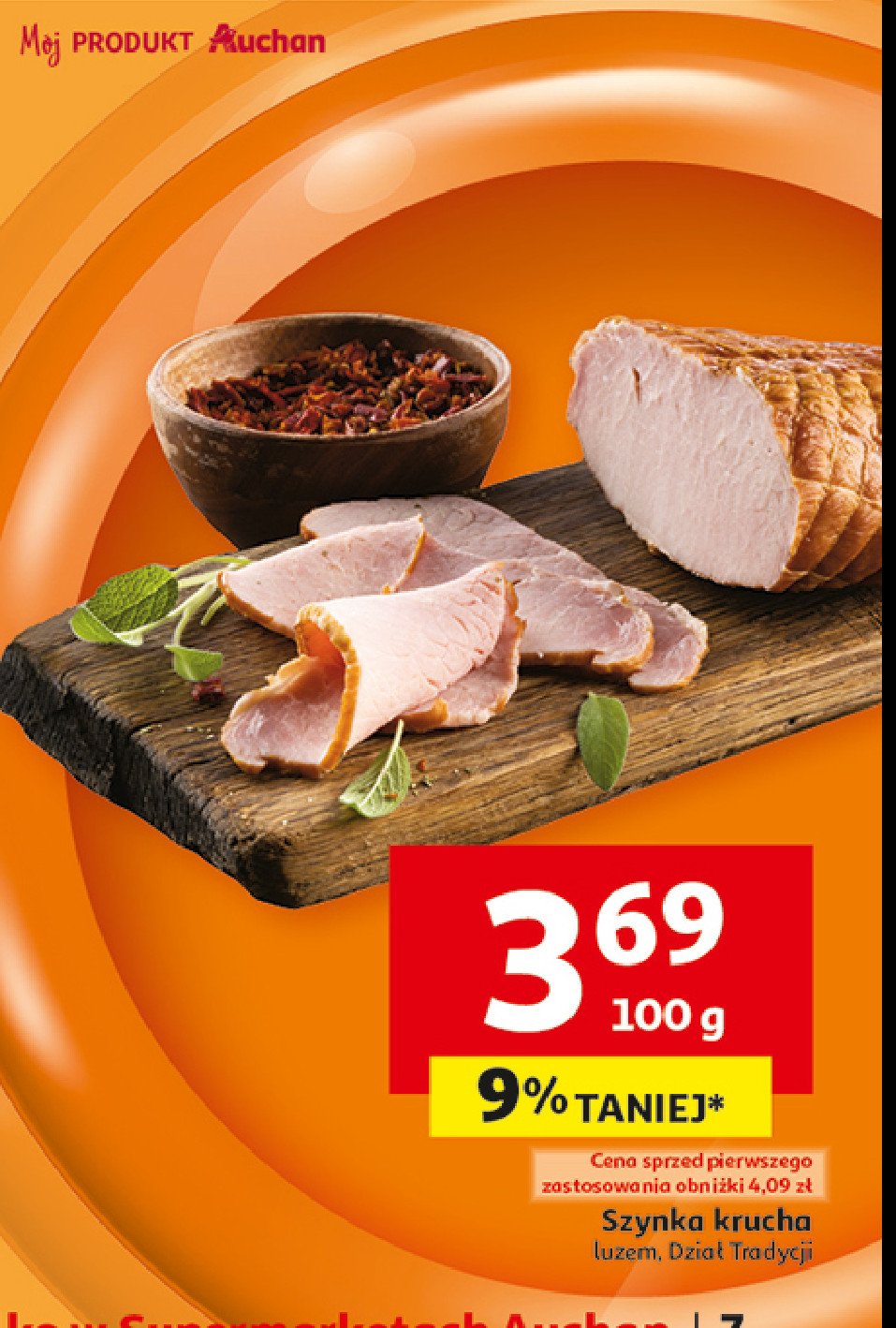 Szynka krucha Z naszej wędzarni auchan promocja w Auchan