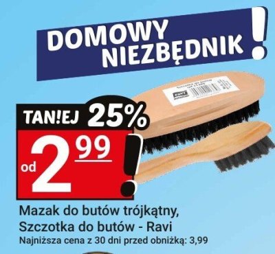 Mazak do butów trójkątny, Szczotka do butów - Ravi promocja w Hitpol
