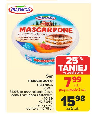 Ser mascarpone Piątnica promocja