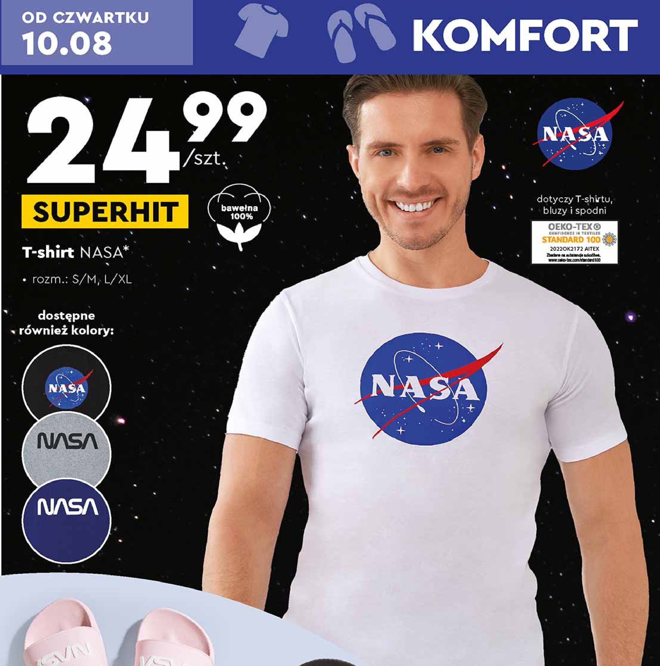 T-shirt m臋ski nasa s-xl promocja